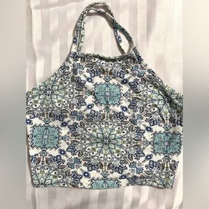 Adorable floral design halter top.